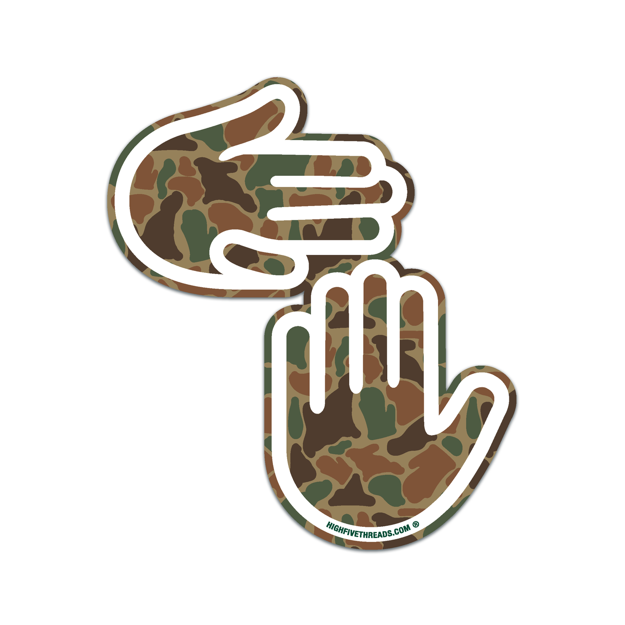 Michigan Hands Sticker (Camo)