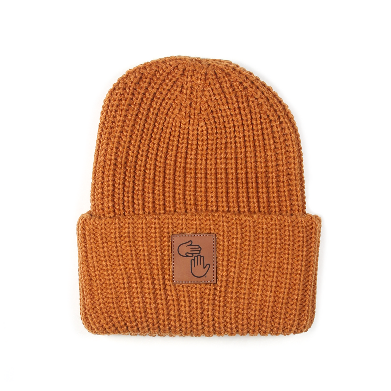 Chunky Knit Beanie - Caramel