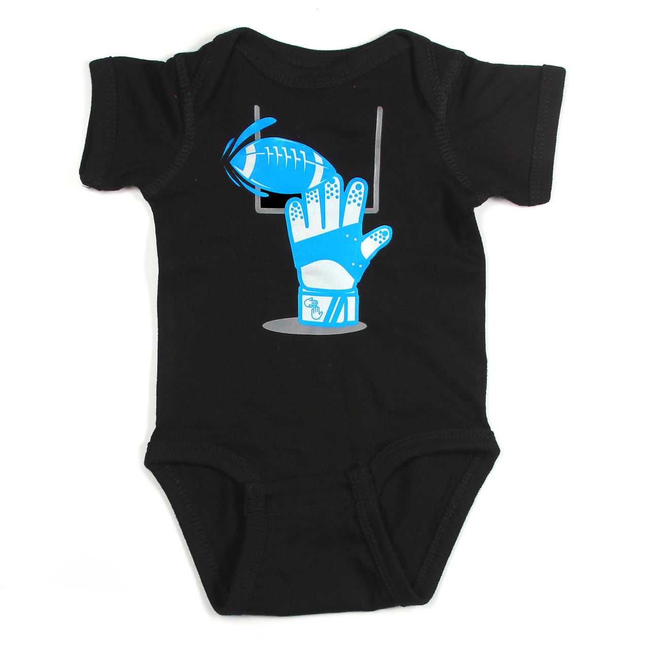 Football in the Hand Onesie (Black)