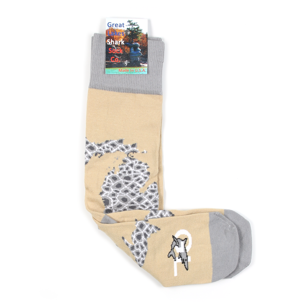 Petoskey Print Crew Socks
