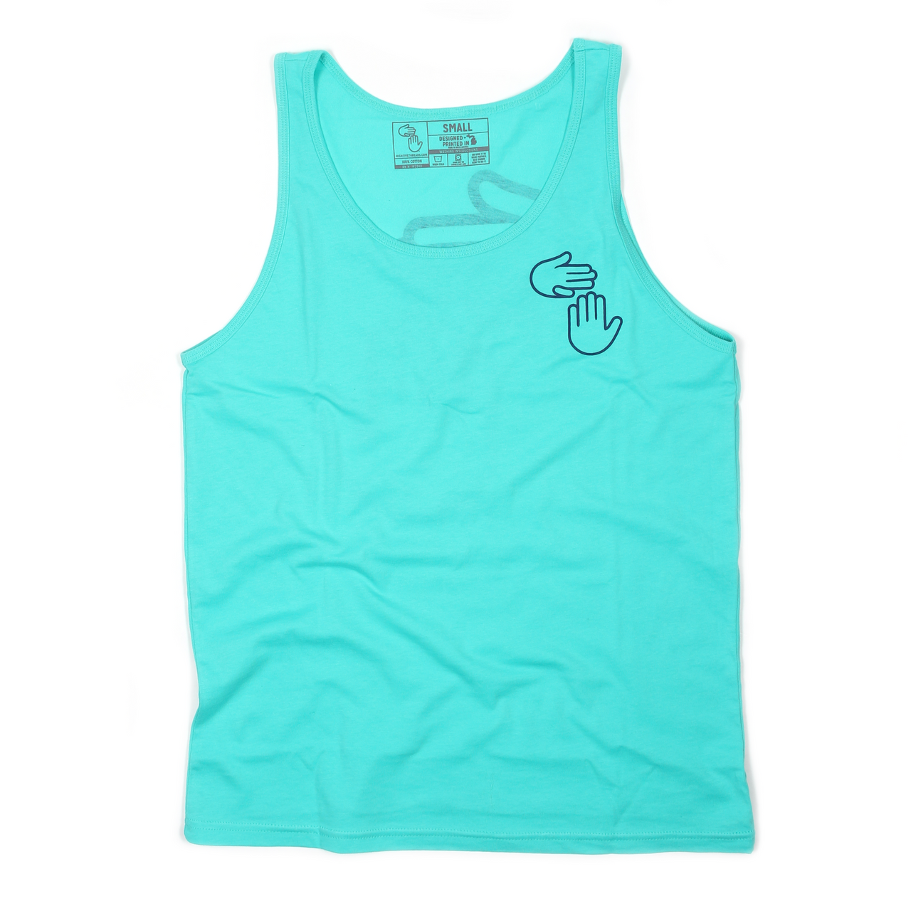 Michigan Hands Tank (Teal)