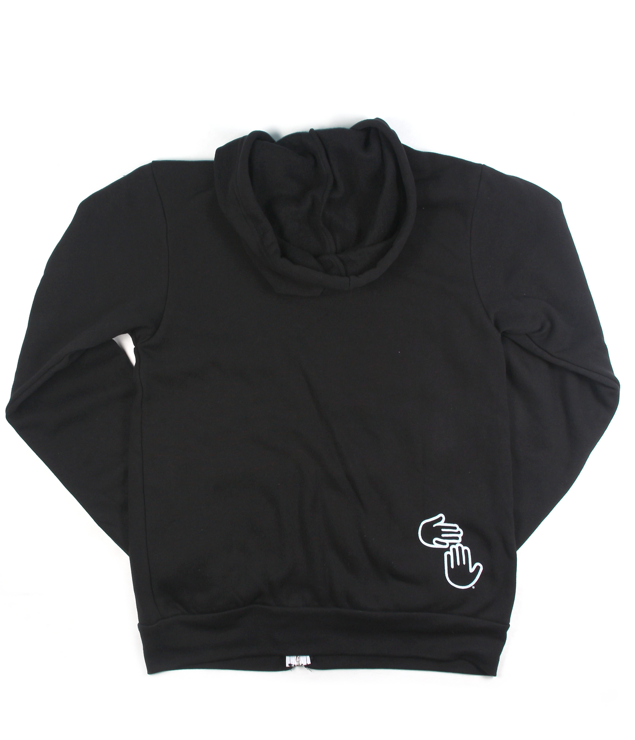 Michigan Hands Zip Hoodie (Black)