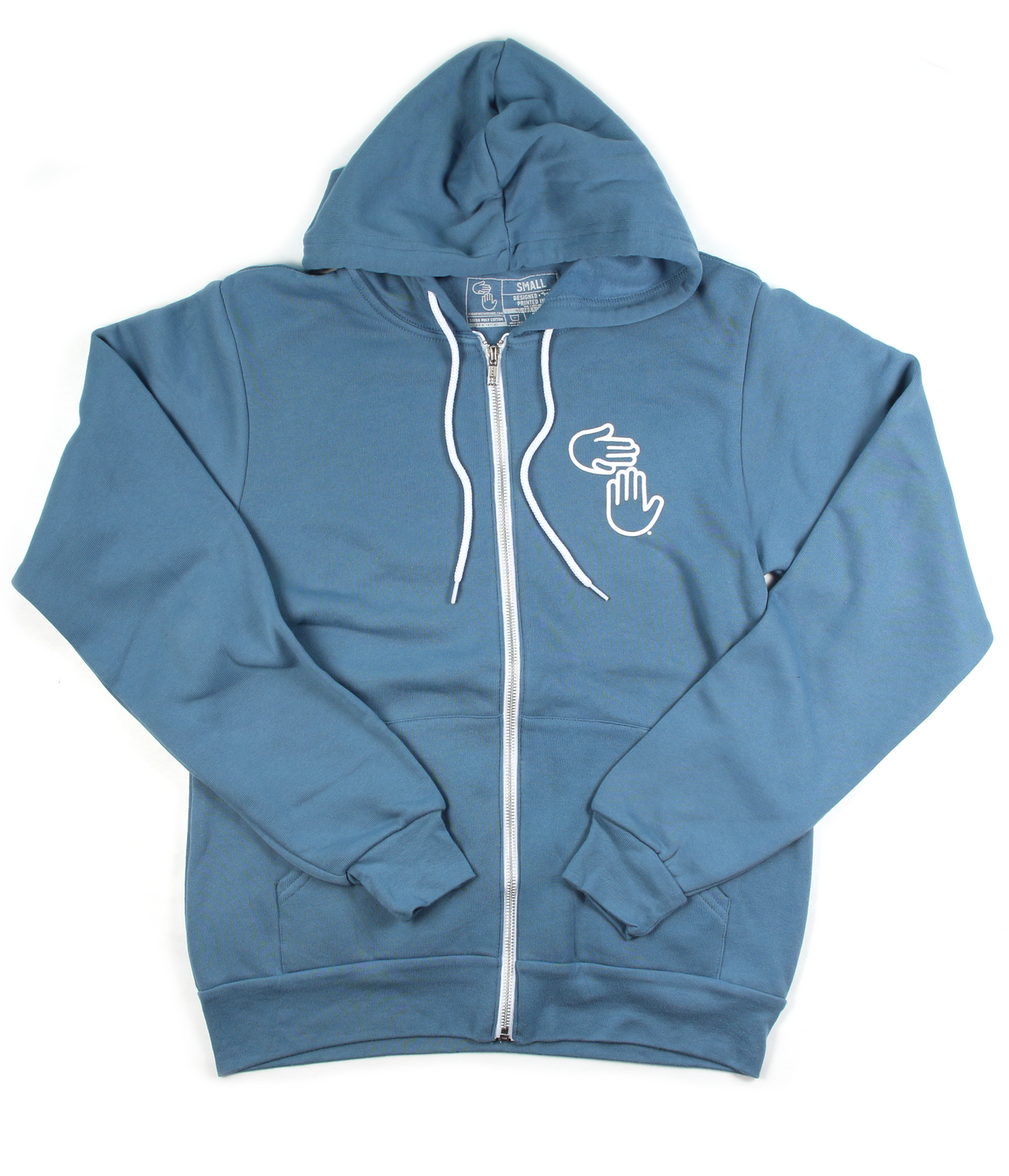 Michigan Hands Zip Hoodie (Blue)
