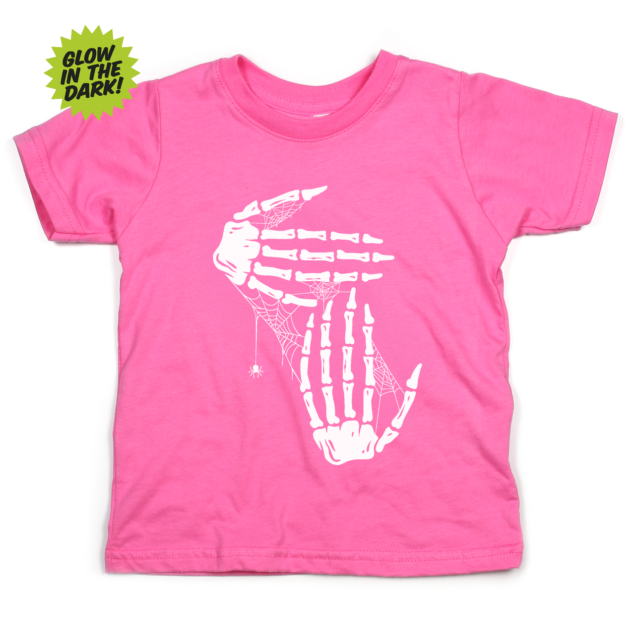 Skeleton Hands Tee - Toddler (Pink)