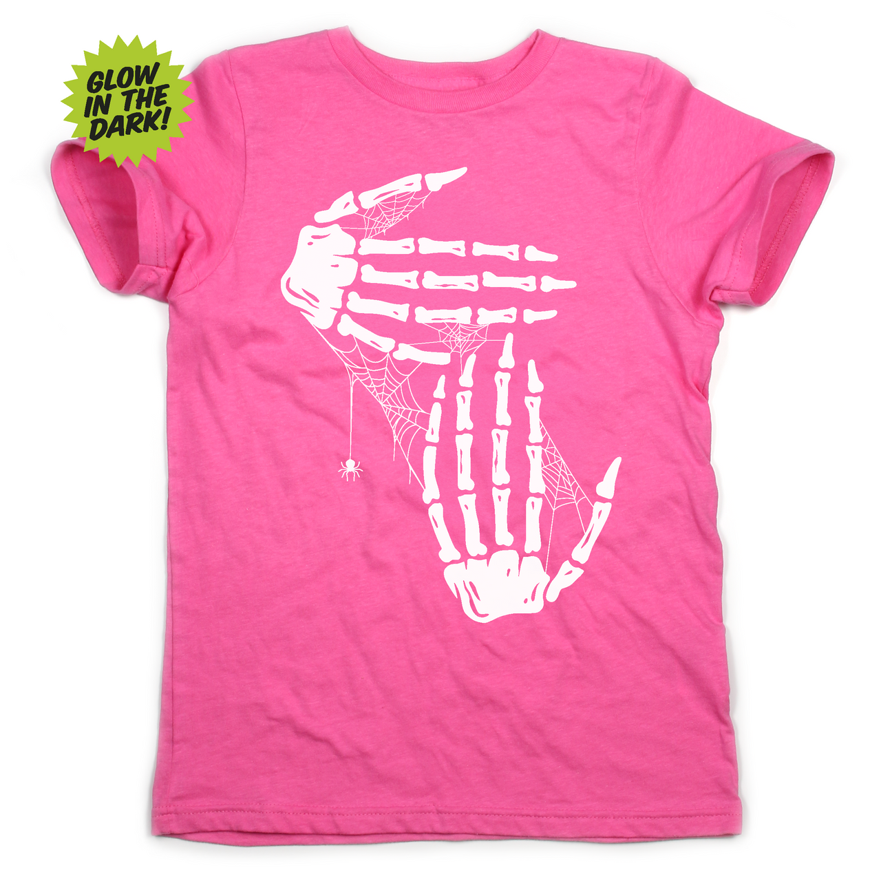 Skeleton Hands Tee - Youth (Pink)
