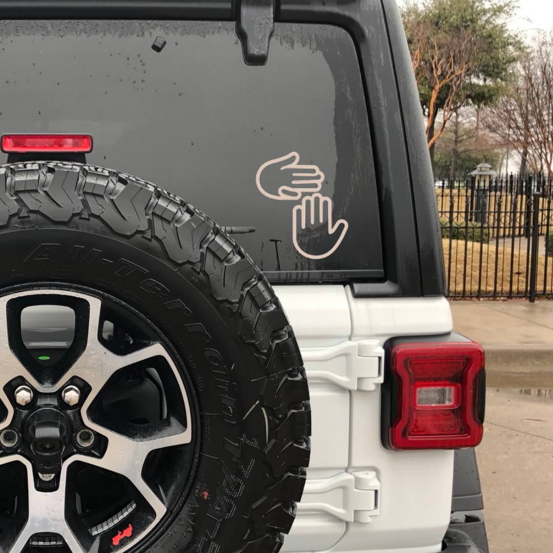 Michigan Hands 7" Decal (Large)