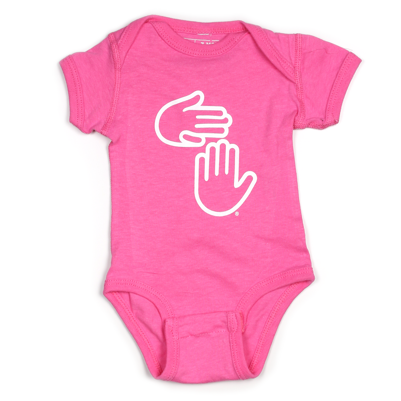 Michigan Hands Onesie (Raspberry)