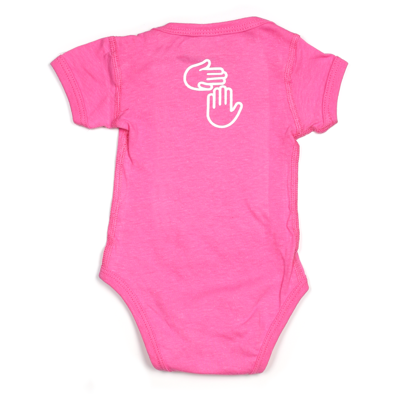 Michigan Hands Onesie (Raspberry)