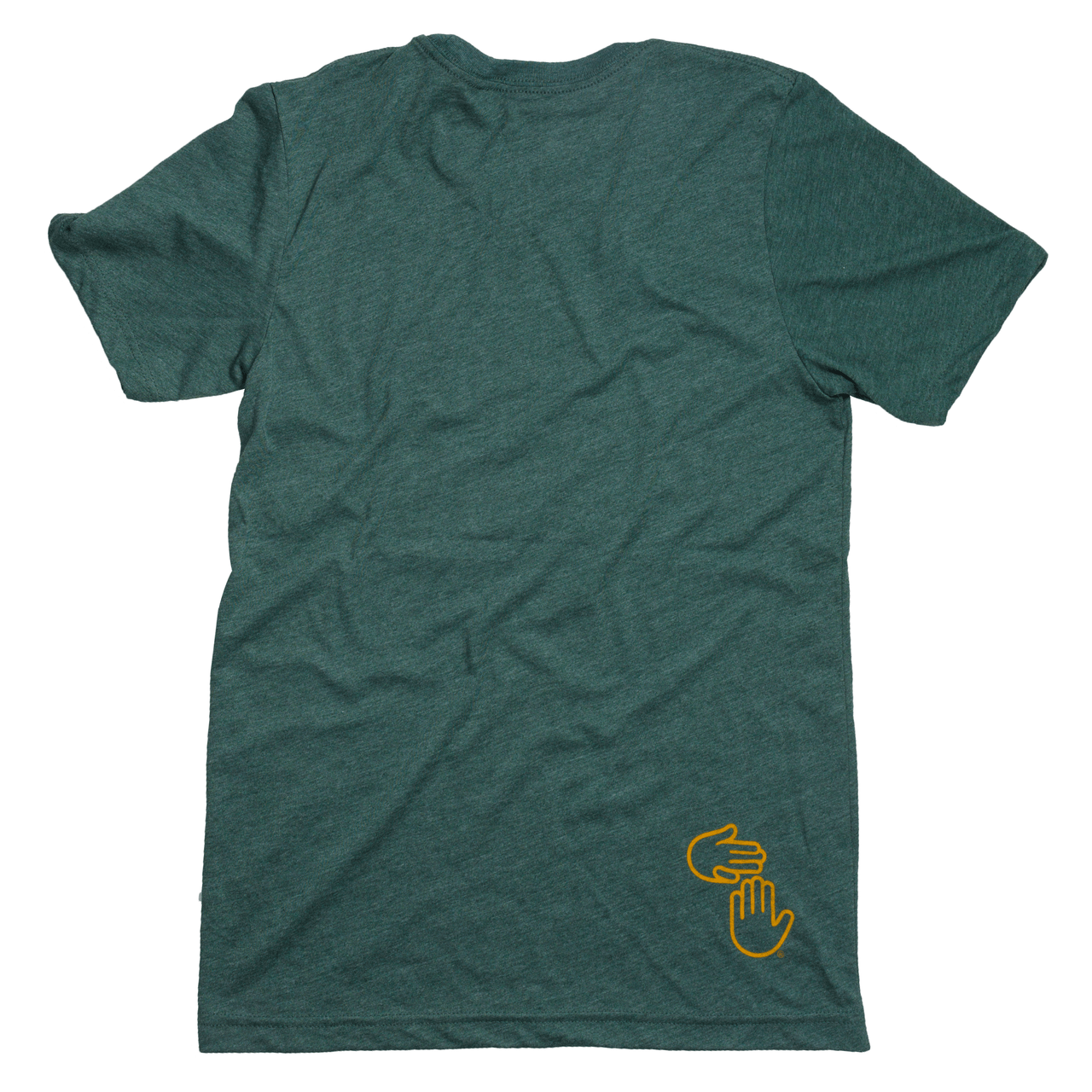 Michigan Hands Tee (Green and Gold)