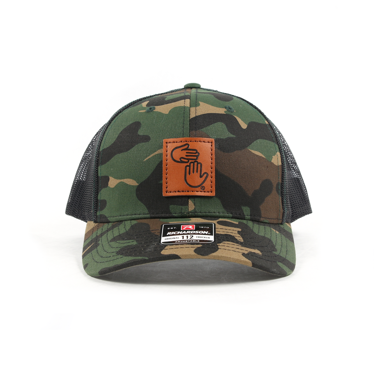Low Profile Leather Patch Trucker