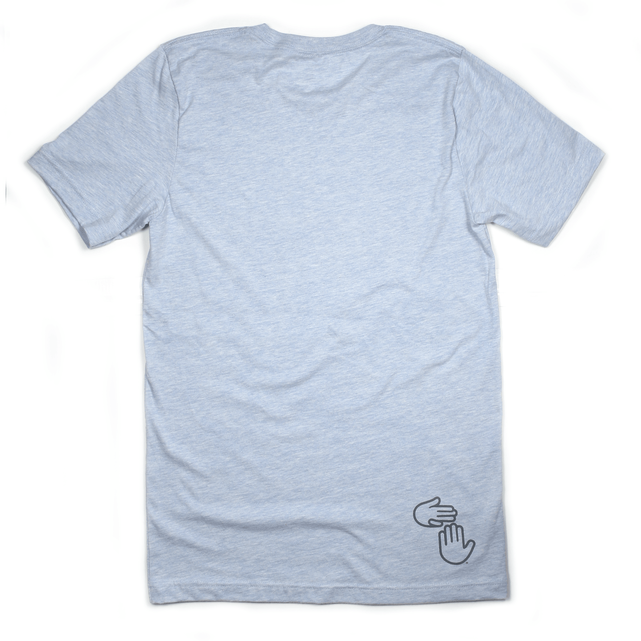 Michigan Hands Tee (Heather Light Blue)