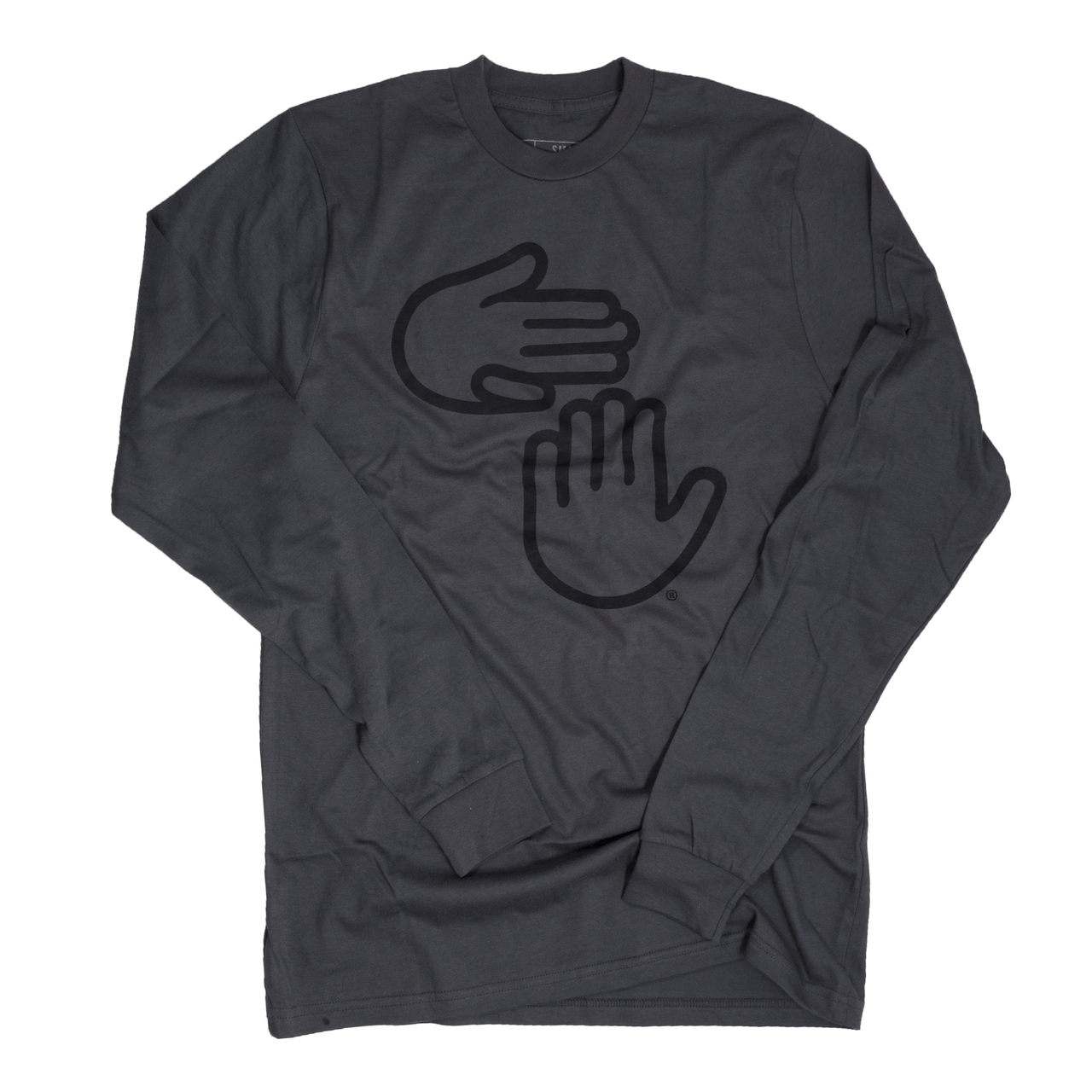 Michigan Hands Long Sleeve (Asphalt)