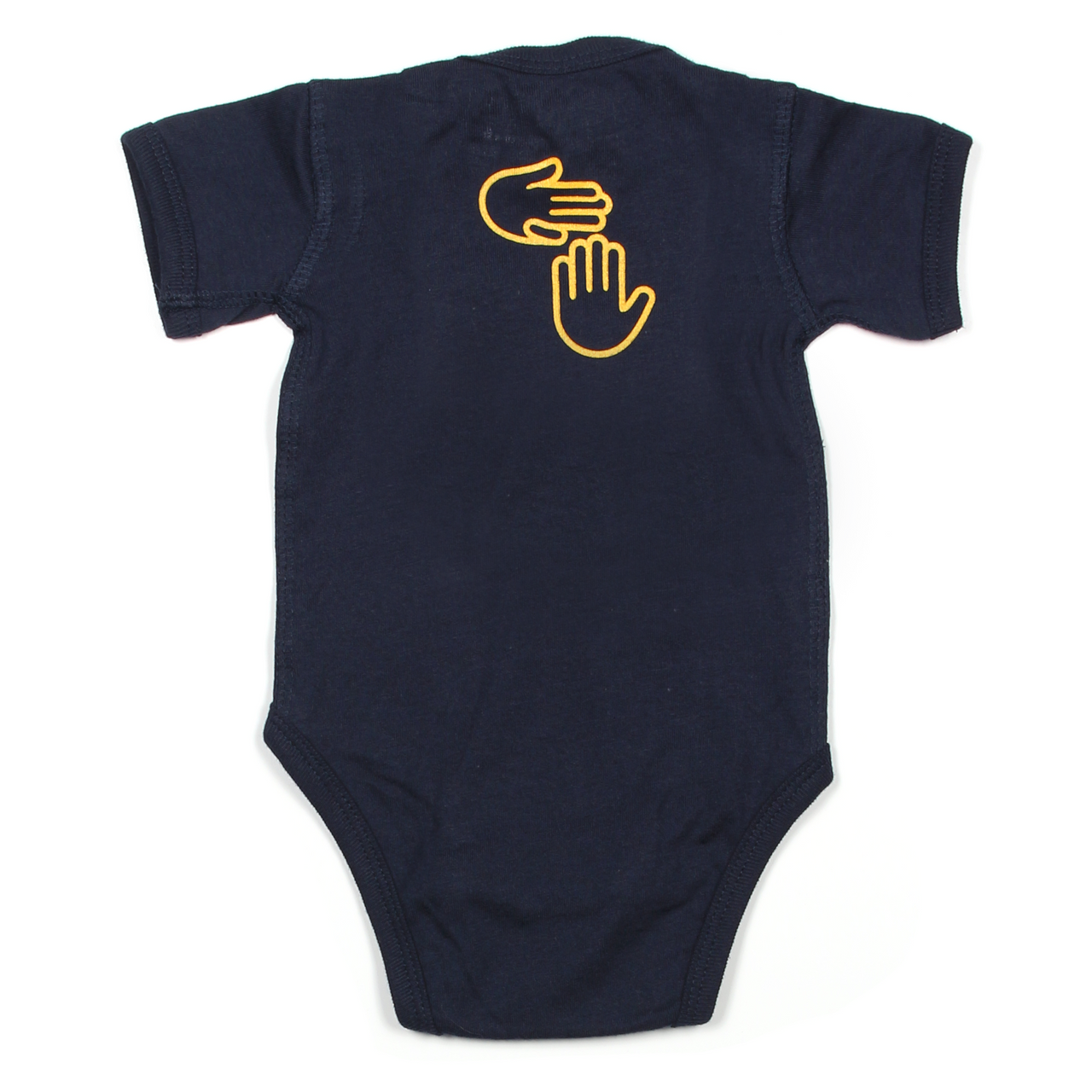 Michigan Hands Onesie (Navy & Gold)