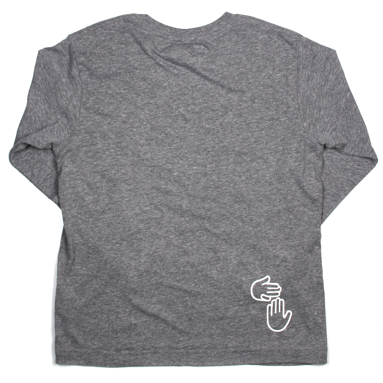 Michigan Hands Long Sleeve Youth Tee (Grey)